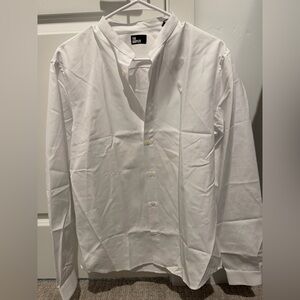 The Kooples White Casual Button-Down Shirt
